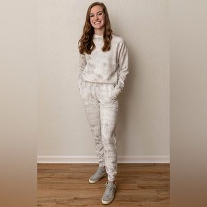 Mod-O-Doc Neutral Marbled Tie-Dye jogger pants Women’s XSmall